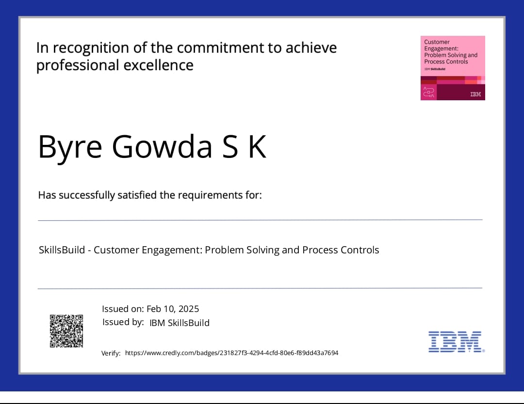 Customer Engagement: Problem Solving & Process Controls
