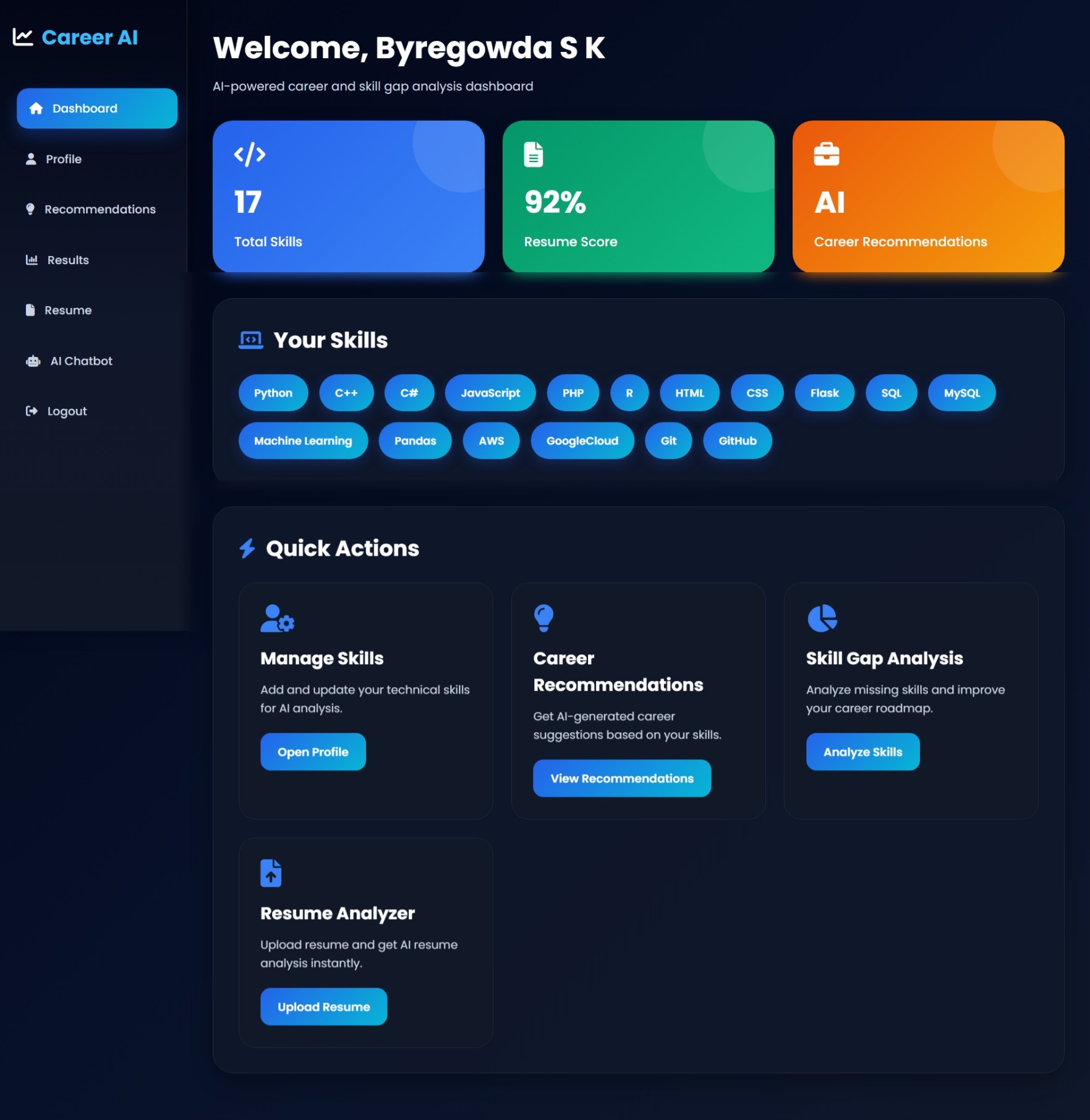 AI-Based Career Intelligence Platform